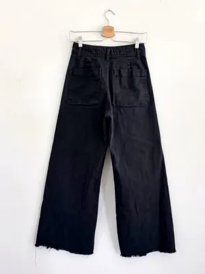 ZARA The Marine Straight Jeans in Black Size 6 thumbnail 11