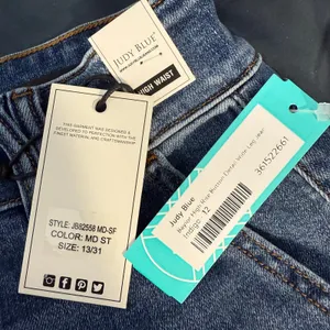 Judy Blue Baylor High Rise Button Detail Wide Leg Jean, Indigo, 13/31 thumbnail 4