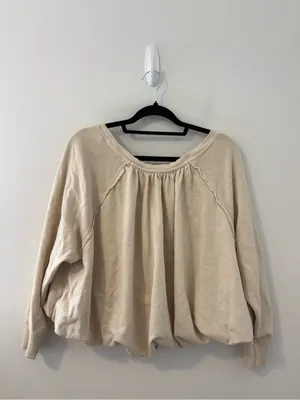 Anthropologie Pilcro Bubble Hem Sweater Medium thumbnail 3