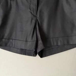 Express sz 6 black mom linen‎ shorts thumbnail 3