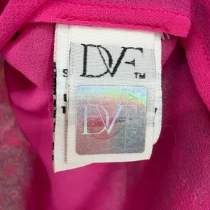 Diane Von Furstenberg Blakely Coromandel Silk‎ Blouse Womens 4 Multi Boho Luxe thumbnail 8