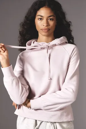 Daily Practice by‎ Anthropologie Hoodie XS Lilac Pink Cropped Sweatshirt Cozy thumbnail 1