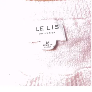 Le Lis soft pink "BRIDE" sweater size medium thumbnail 2