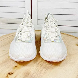 Nike React Element 55 Running Sneakers White Iridescent Women Size 10 CN0147-100 thumbnail 2