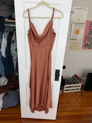 Hello Molly Dress Midi Rust Stand On My Own thumbnail 3