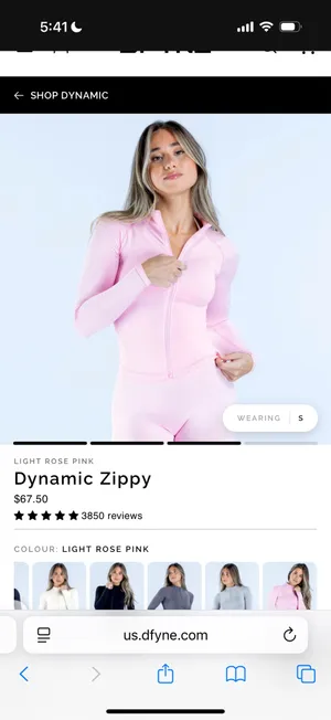 DFYNE Dynamic Zippy Light Rose Pink thumbnail 2