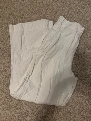 A New Day White Linen Pants Wide-Leg thumbnail 1