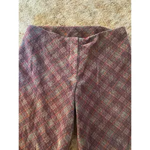 Vintage Work Order Corduroy Bare Back Plaid Bootcut Flare Bias Cut Y2K Lowrise thumbnail 3