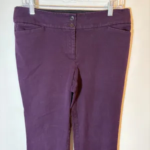 LOFT Purple Boot Cut Trousers‎ Dress Pants Women's Size 10 thumbnail 2