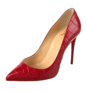 Christian Louboutin Pigalle Follies Mock-Croc Pumps thumbnail 1