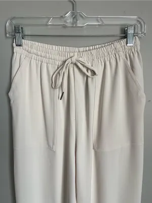 MELLODAY Off-White Drawstring Utility Joggers / Trousers Sz S thumbnail 2