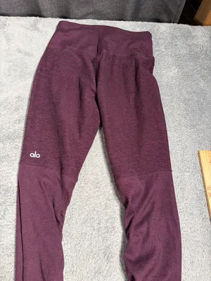 Alo yoga goddess Ribbed Leggings maroon burgundy small thumbnail 7