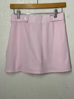CIAO LUCIA White Mini Tennis Skirt Size L, Tennis Skirt 3 in Pink thumbnail 3