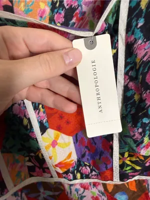 NWT Anthropologie Square Neck Maxi Dress Bhanuni by Jyoti Patchwork Floral thumbnail 11