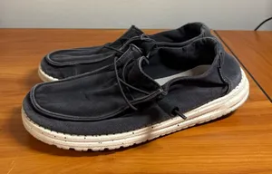 Hey Dude Women’s Wendy Black Slip On Canvas‎ Shoe Casual Comfort W8 thumbnail 1