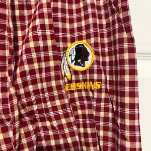 NFL red plaid redskins pajama pants size large thumbnail 2