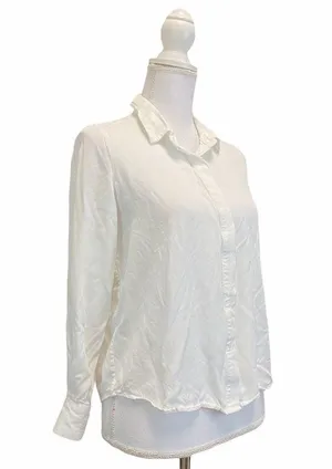 FRANK AND OAK White Button Down Medium Shirt thumbnail 2