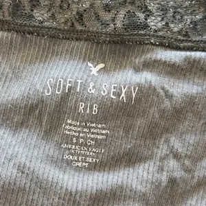 American Eagle Soft & Sexy Rib Cami Womens‎ Size S Green Lace Trim Boho Tank Top thumbnail 3