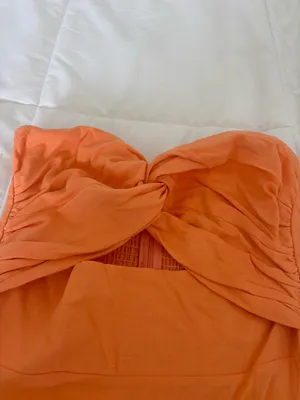 Princess Polly Mink Dress Orange  thumbnail 4