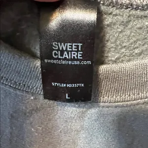 Sweet Claire Gray 'Good Vibes Only' Sweatshirt thumbnail 3