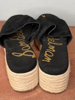 Sam Edelman Black Leather Platforms thumbnail 5