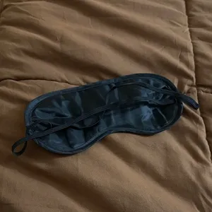 Black Satin Sleep Mask thumbnail 3