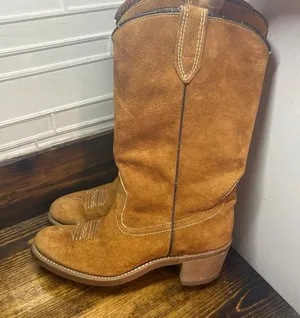 Wolverine Brown Cowgirl‎ Boots Size 6.5 thumbnail 1