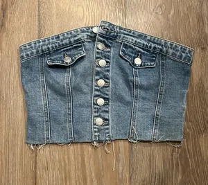 Meshki Denim Top thumbnail 1
