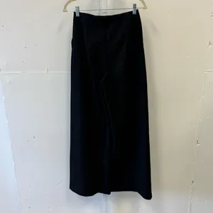 NWT OAK + FORT Women’s Wide Leg Contemporary Minimalist Trouser Pants Black Sz 2 thumbnail 2