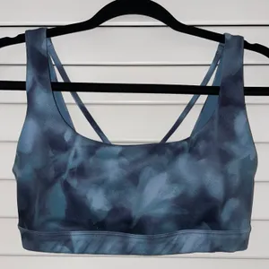 Athleta Blue Printed Sports Bra thumbnail 2