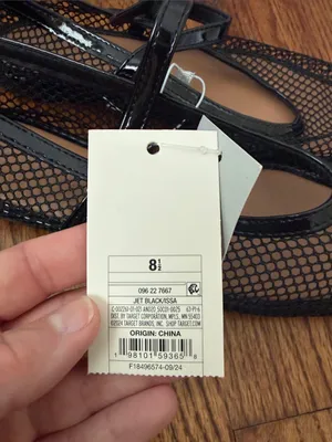 A New Day Black Issa Mesh Mary Jane Flats Size 8.5 New with Tags thumbnail 3