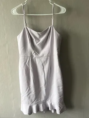 French Connection Women's Whisper Light Ruffle Lavender Frost Dress Size 8 thumbnail 3