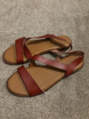 Women’s Leather Strappy Sandals - Brown thumbnail 2