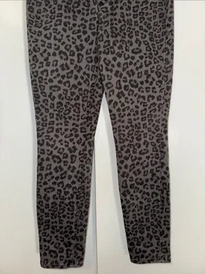 GOOD AMERICAN Good Legs Skinny Jeans Gray Animal Print Women’s 10 / 30 thumbnail 5