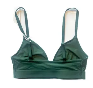 NWT Aerie Smoothez Mesh Triangle Bralette Bra Green Size XS NEW thumbnail 5