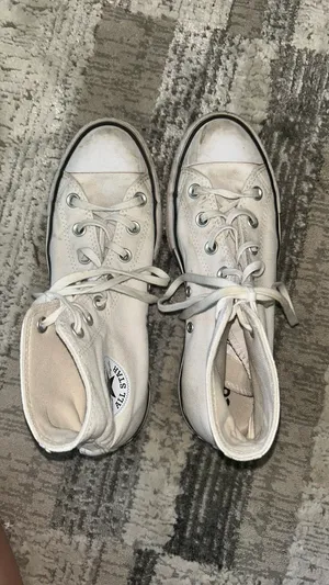 White Converse Platform High-Top Chuck Taylor All Star Sneakers thumbnail 4