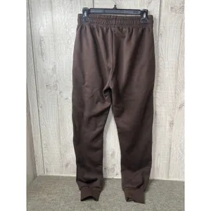 Womens Bundle Lounge Set Pink Long Sleeve Top Brown Fleece Jogger Pants Small thumbnail 3