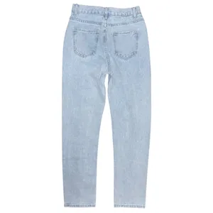 NWT Grey Lab High Rise Cut Out Ripped Straight Leg Jeans Sz 25 Light Distressed thumbnail 3