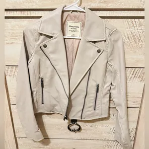 Abercrombie & Fitch Women's Light Leather Jacket thumbnail 1