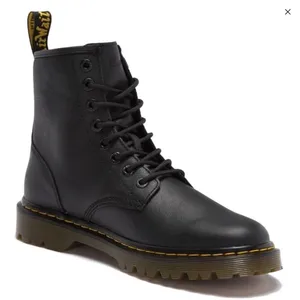Doc Dr. Martens Awley 6 in 8-Eye Black Leather Combat Boots sz 9 Women's 8 Men's thumbnail 2