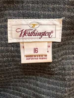 Vintage Worthington Button Down Plaid Sleeveless Academia Equestrian Dress Sz 16 thumbnail 5