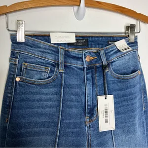 Judy Blue High Rise front seam cuffed straight leg jeans‎ size 26 thumbnail 4