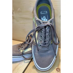 Vans Ward Old Skool Women's Size 7.5 Sneakers Brown Gold Stripe Ortholite thumbnail 8