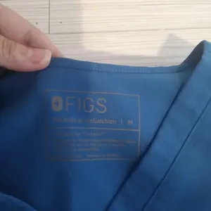 Figs Catarina scrub women's top blue size Medium thumbnail 4
