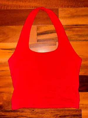 Ambiance Red Halter Top thumbnail 1