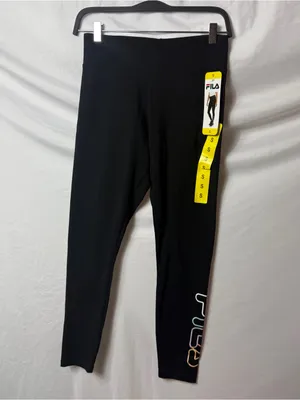 Fila Women's Black Logo Leggings thumbnail 2