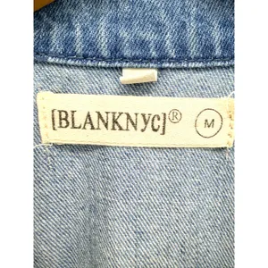 BLANKNYC Womens Blue Denim Sleeveless Boiler‎ Suit Jumpsuit Tie Waist Medium thumbnail 6
