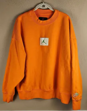 Jordan‎ X Titan Womens Orange Crewneck Sweatshirt Large thumbnail 1