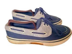 Sperry Top-Sider Seer Sucker Blue Stripes Deck Boat Casual Shoes Women’s US 7 thumbnail 5
