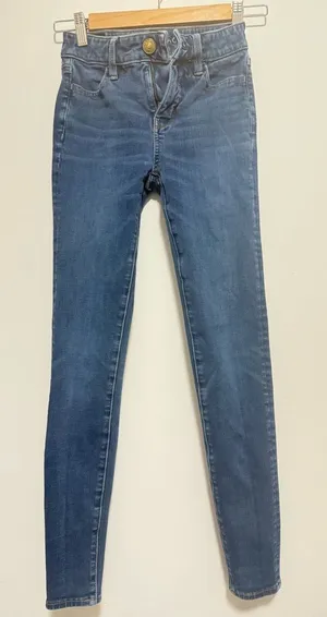 American Eagle Outfitters Women's Skinny Jeans in Blue thumbnail 1